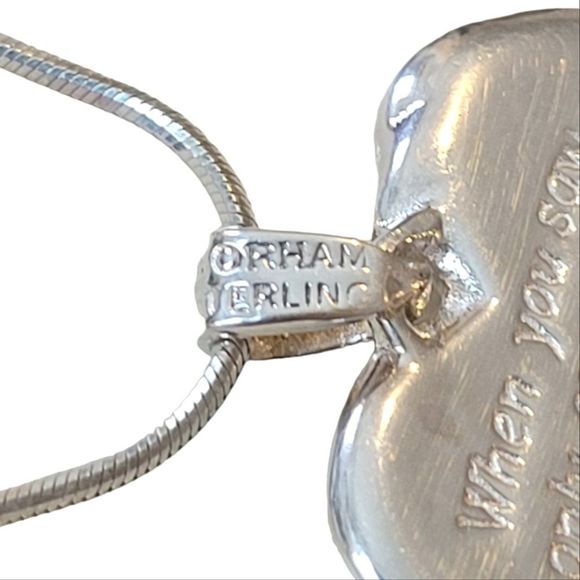 Gorham Jewelry Vintage Gorham Sterling Silver Footprints In The